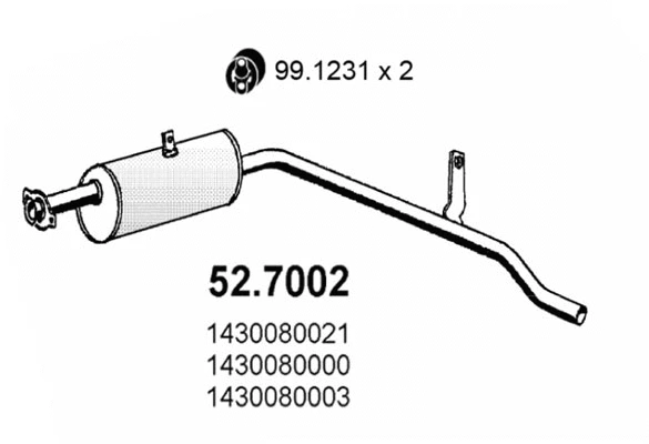Rear Muffler (52.7002)