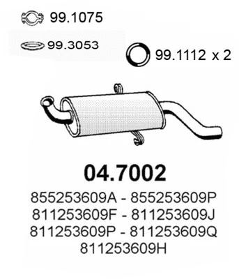 Rear Muffler (04.7002)