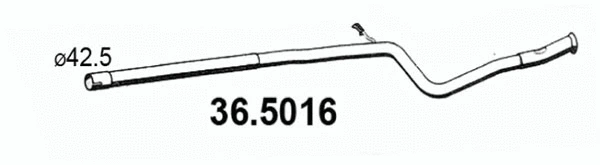Exhaust Pipe (36.5016)