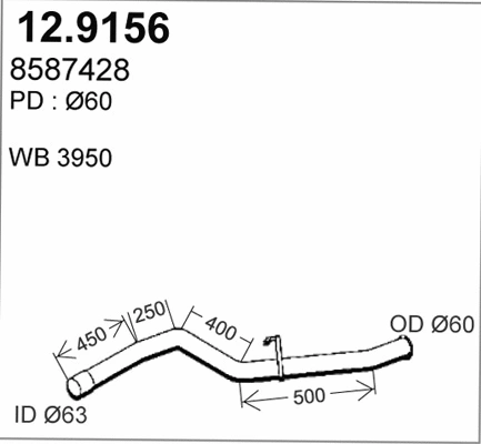 Exhaust Pipe (12.9156)