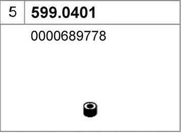 Mounting Kit, muffler (599.0401)