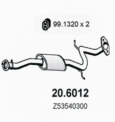Centre Muffler (20.6012)
