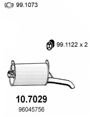 Rear Muffler (10.7029)