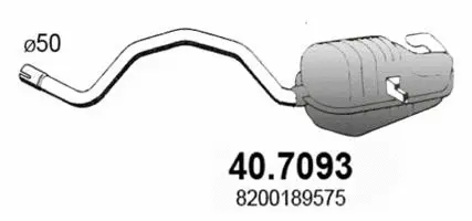 Rear Muffler (40.7093)