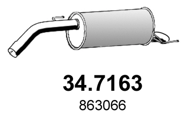 Rear Muffler (34.7163)