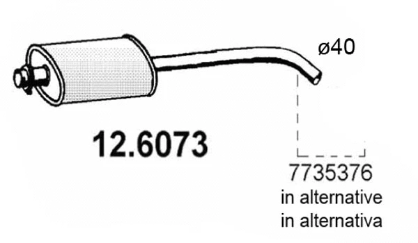 Centre Muffler (12.6073)