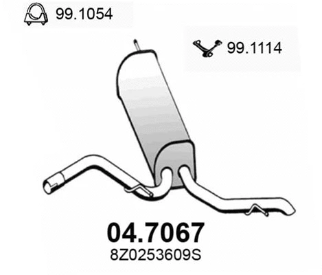 Rear Muffler (04.7067)