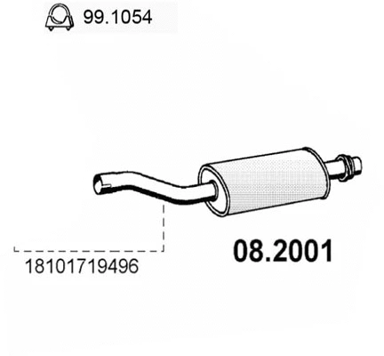 Front Muffler (08.2001)