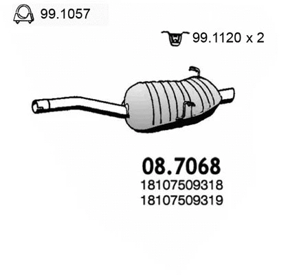 Rear Muffler (08.7068)