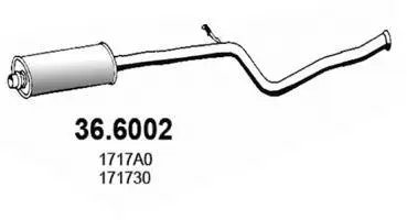 Centre Muffler (36.6002)