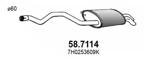 Rear Muffler (58.7114)