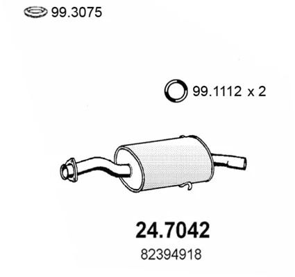Rear Muffler (24.7042)