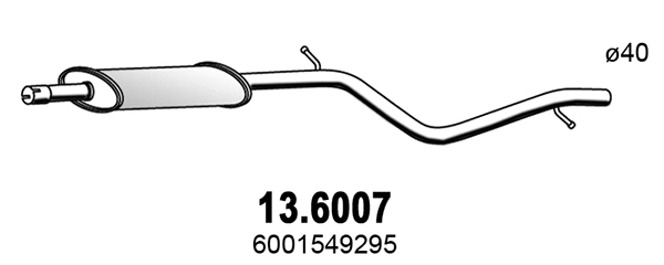 Centre Muffler (13.6007)