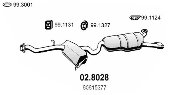 Centre/Rear Muffler (02.8028)