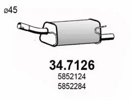 Rear Muffler (34.7126)