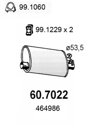 Rear Muffler (60.7022)