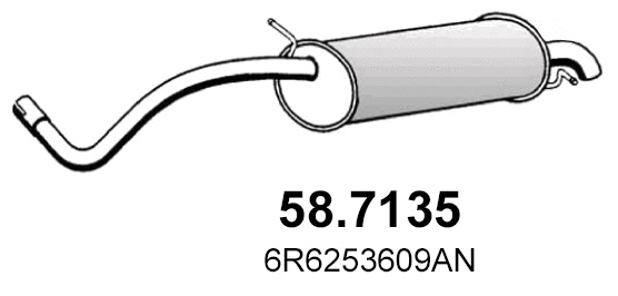 Rear Muffler (58.7135)