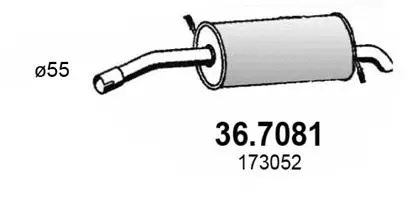 Rear Muffler (36.7081)