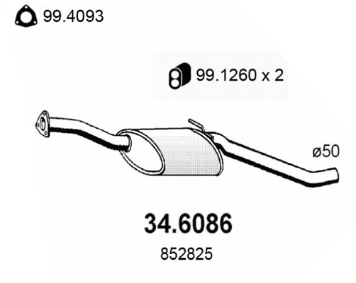 Centre Muffler (34.6086)