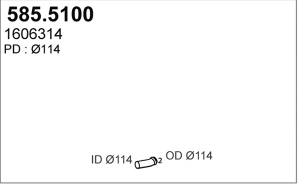 Exhaust Pipe (585.5100)