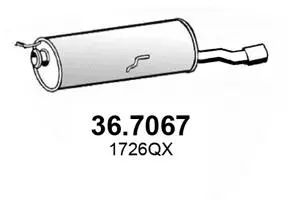 Rear Muffler (36.7067)