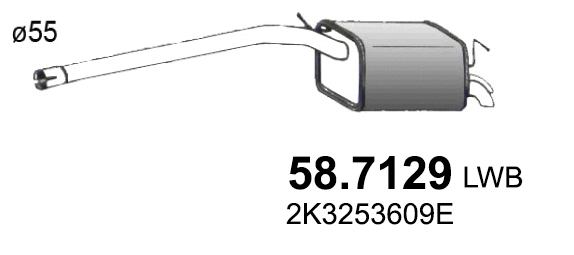 Rear Muffler (58.7129)