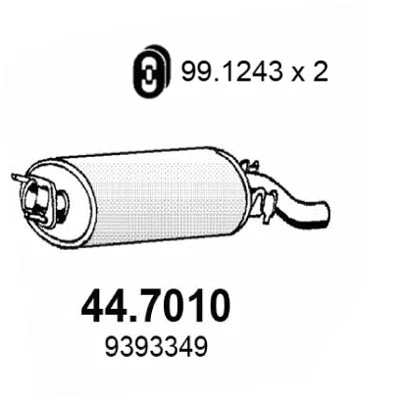 Rear Muffler (44.7010)