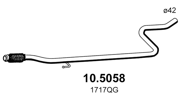 Exhaust Pipe (10.5058)