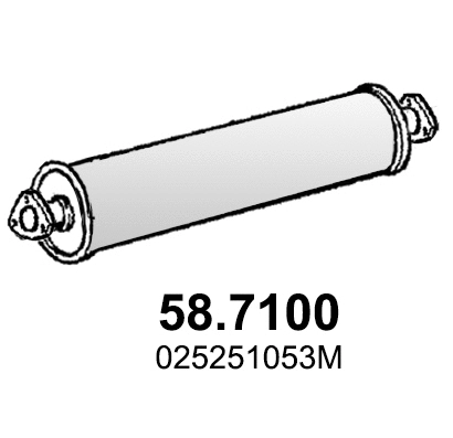 Rear Muffler (58.7100)