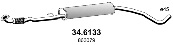 Centre Muffler (34.6133)