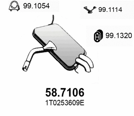 Rear Muffler (58.7106)