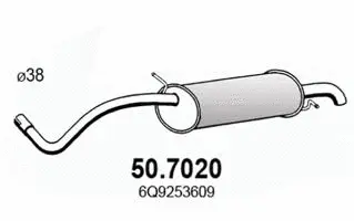 Rear Muffler (50.7020)