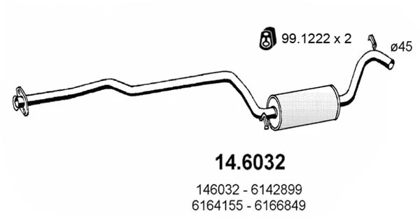 Centre Muffler (14.6032)