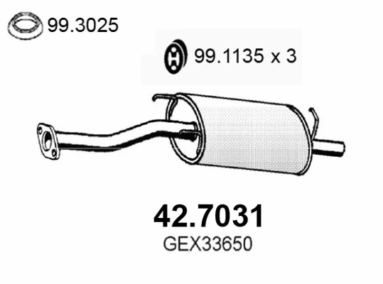 Rear Muffler (42.7031)