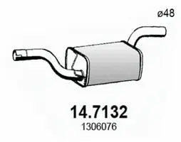 Rear Muffler (14.7132)