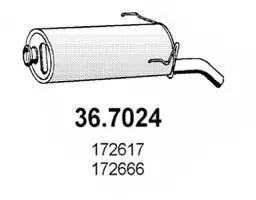 Rear Muffler (36.7024)