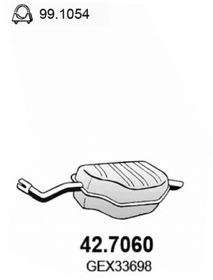 Rear Muffler (42.7060)