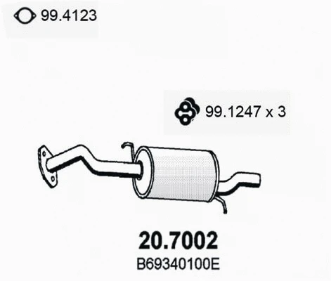Rear Muffler (20.7002)