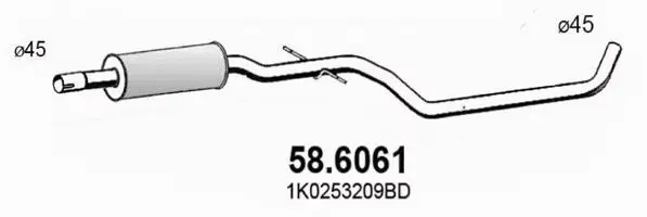 Centre Muffler (58.6061)