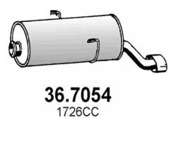 Rear Muffler (36.7054)