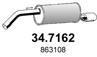 Rear Muffler (34.7162)