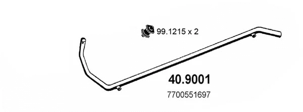 Exhaust Pipe (40.9001)