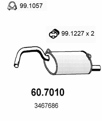 Rear Muffler (60.7010)