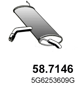 Rear Muffler (58.7146)
