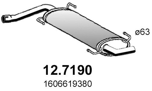 Rear Muffler (12.7190)