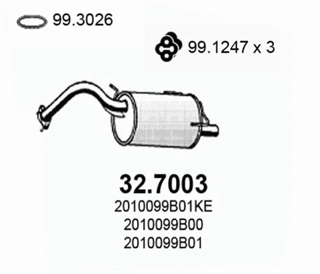 Rear Muffler (32.7003)