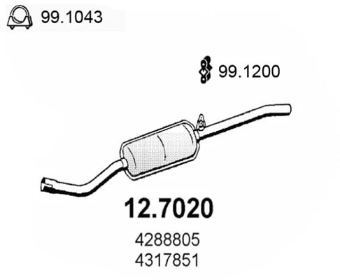 Rear Muffler (12.7020)