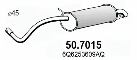 Rear Muffler (50.7015)