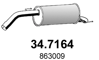 Rear Muffler (34.7164)