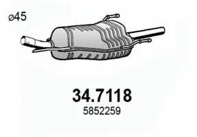 Rear Muffler (34.7118)